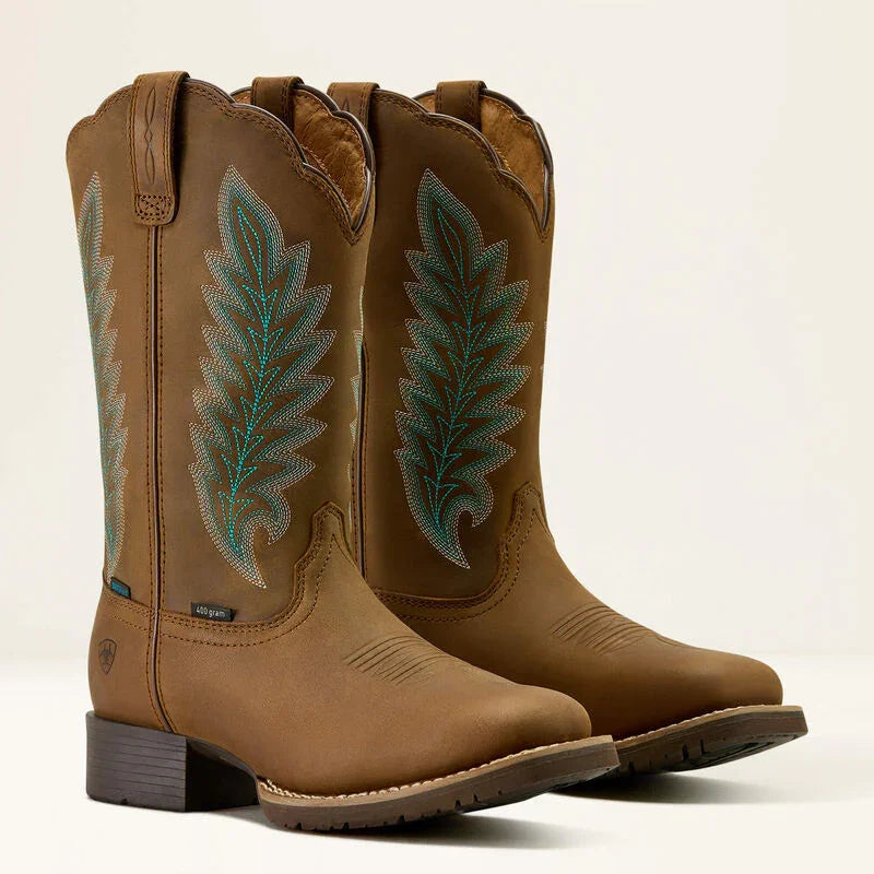 Ariat Hybrid Rancher waterdichte, geïsoleerde westernlaars met brede, vierkante neus voor dames