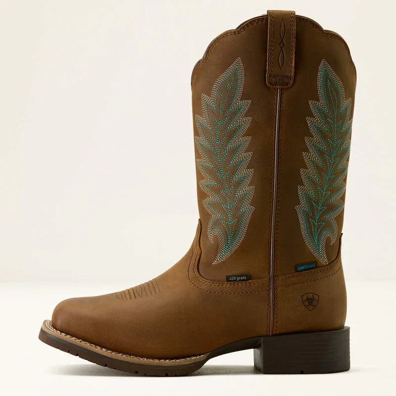 Ariat Hybrid Rancher waterdichte, geïsoleerde westernlaars met brede, vierkante neus voor dames