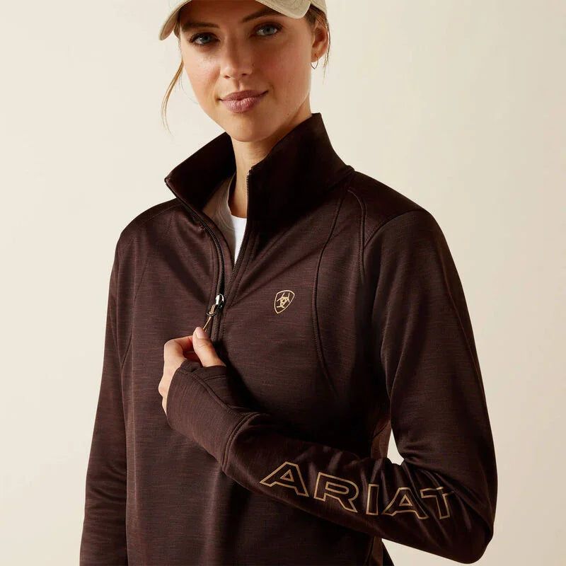 Pull Ariat Team EQ à demi-zip pour femme