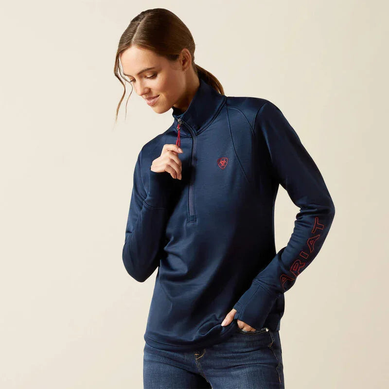 Pull Ariat Team EQ à demi-zip pour femme