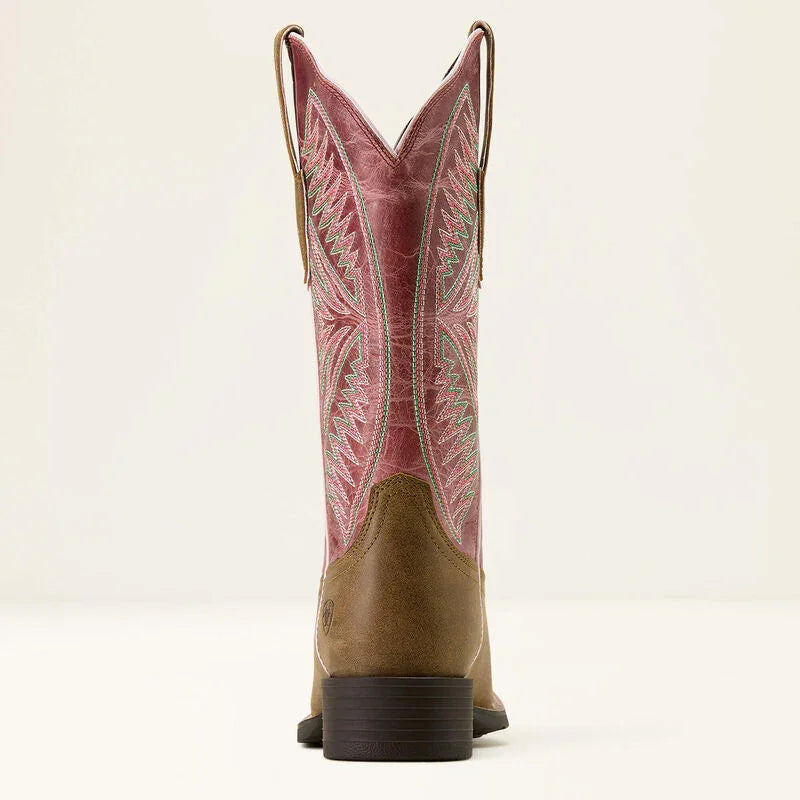 Ariat Round Up Ruidoso Westernstiefel mit breiter, eckiger Zehenpartie für Damen