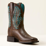 Ariat Round Up Filly Westernstiefel mit breiter, eckiger Zehenpartie für Damen